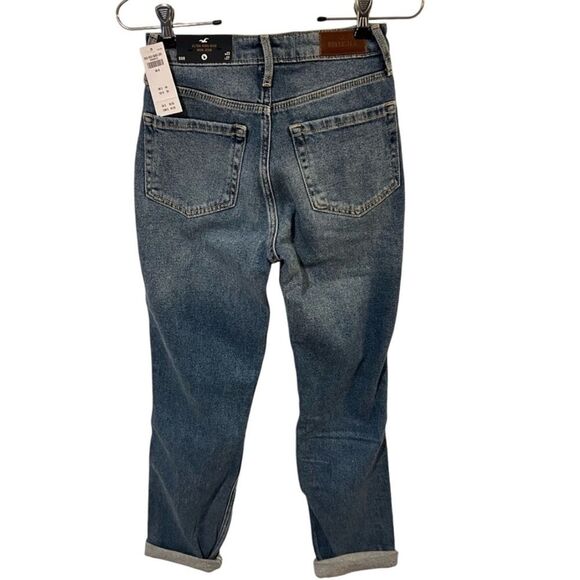 Hollister Women’s Ultra High-Rise Distressed Mom Jean Size 00R 90's - Picture 6 of 11